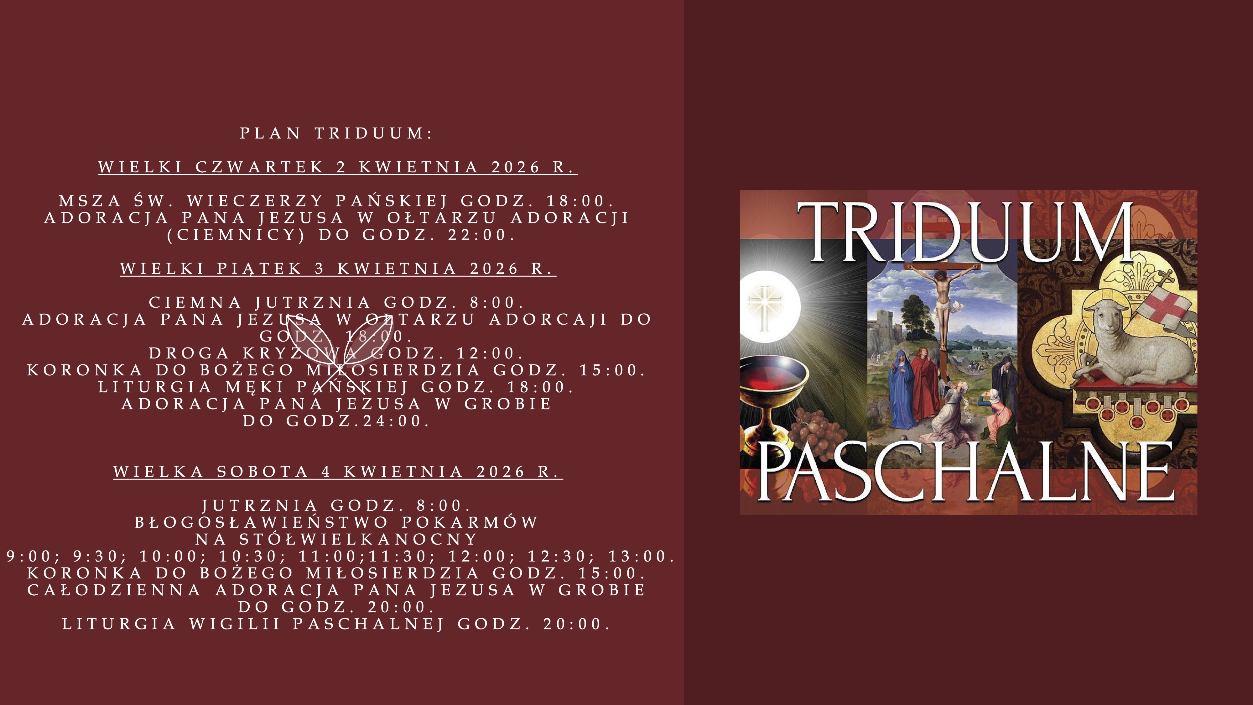 Plan Triduum Paschalnego